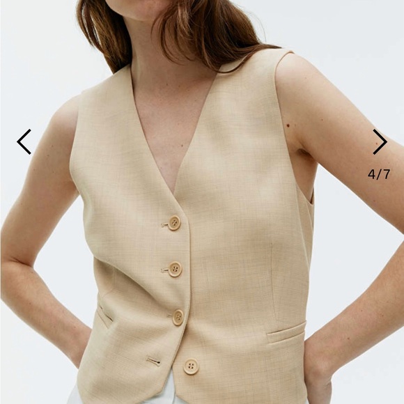 ARKET WOOL BLEND WAISTCOAT - Picture 2 of 7